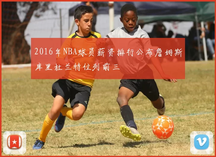 2016年NBA球员薪资排行公布詹姆斯库里杜兰特位列前三
